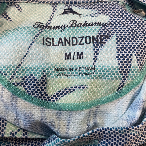 Tommy Bahama  IslandZone Palm Printed Polo Shirt Men’s Size Medium - Picture 8 of 9